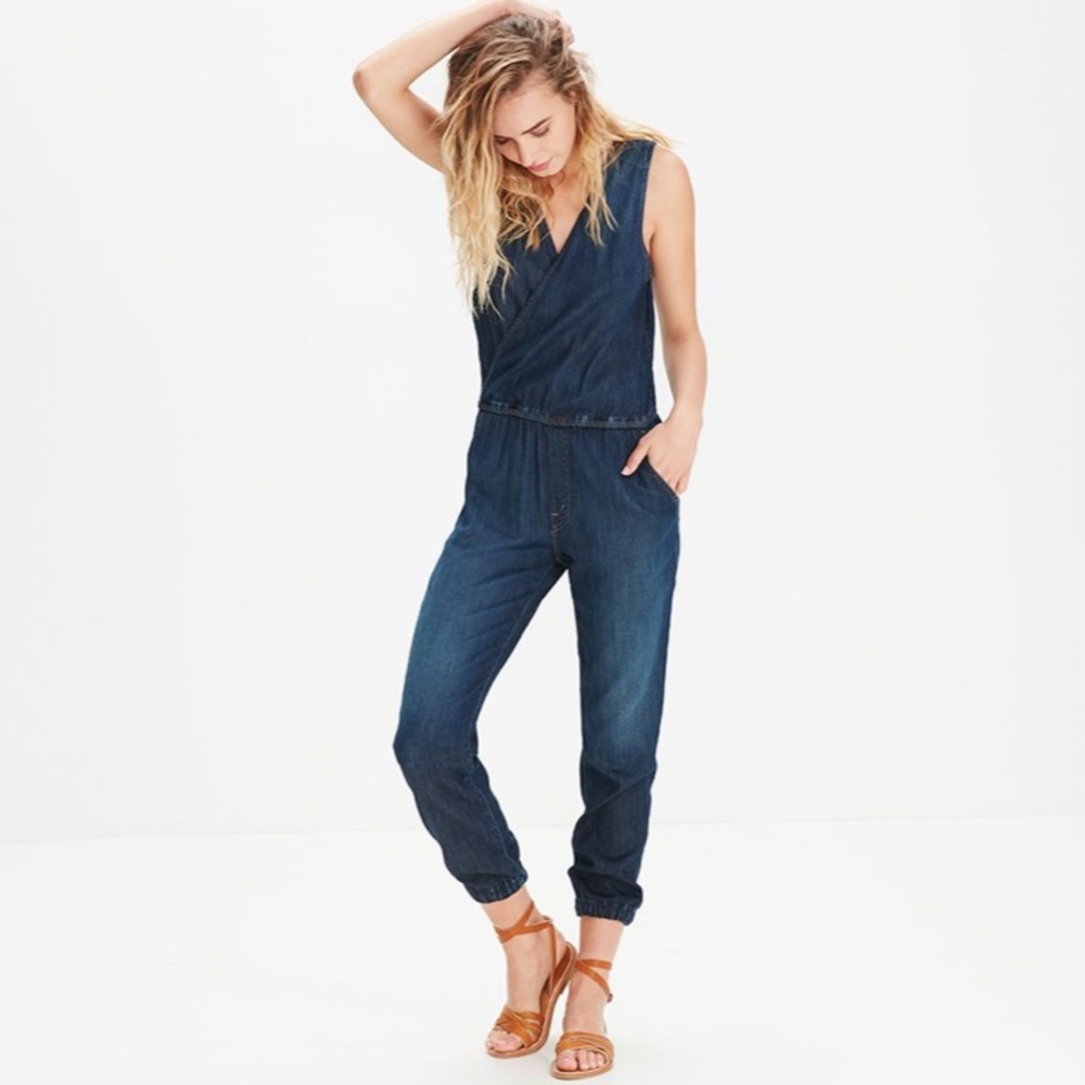 Mother V Neck Jumpsuit Coast to Coast Surplice